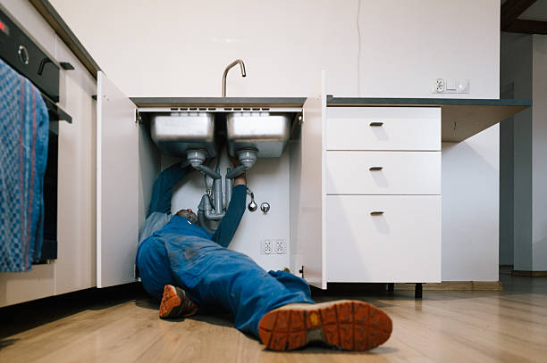 Professional Drain Cleaning technician working in Bernhards Bay, NY